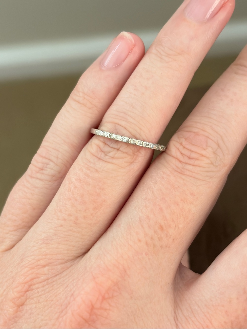 14K White Gold Diamond Band (0.33 ct)